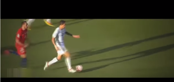 ディマリア ドリブルの技術 全力で前へ運ぶ時のボールを押し出す姿勢 サッカー技術 戦術動画データベース